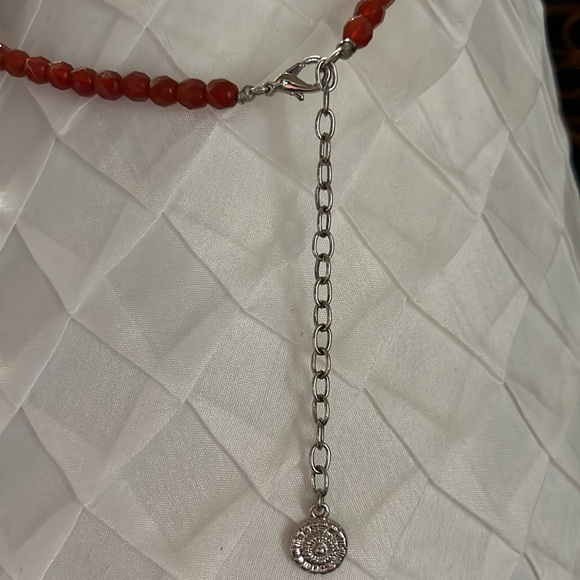 Graziano Turquoise and Tigers Eye Statement Necklace - Picture 5 of 5